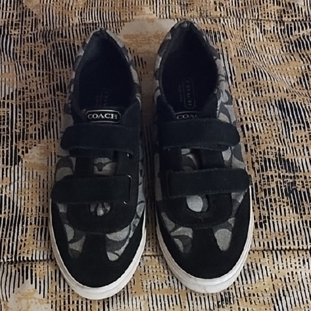 Coach Kids Black and Gray Sneakers